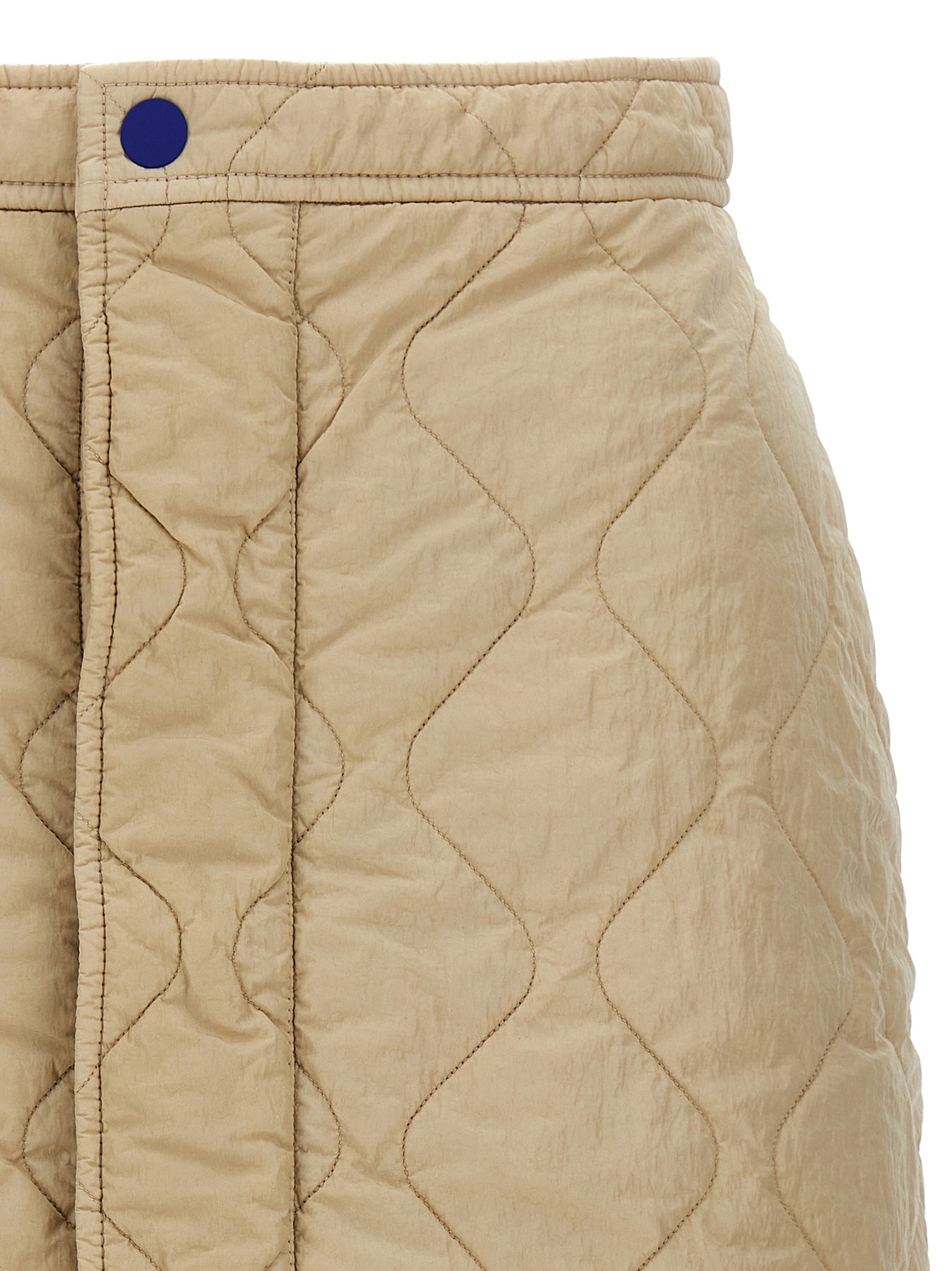 Shop Burberry Quilted Nylon Skirt Skirts