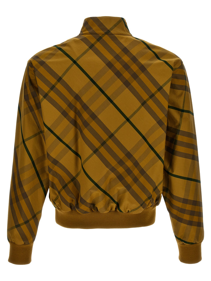 Burberry Check Print Jacket Puffer Jackets - Yellow | 8ff591dc623e5c0a87398cfbe419f5fdf3879c59