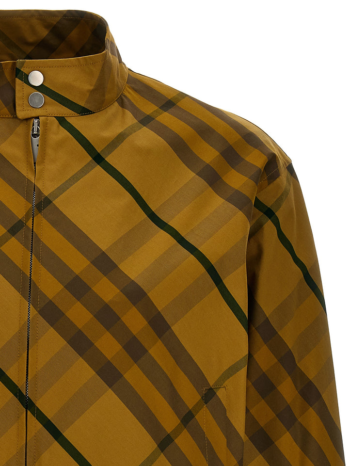 Burberry Check Print Jacket Puffer Jackets - Yellow | b8ab456fa1480f156fa1d8dc8515a9e48a723749