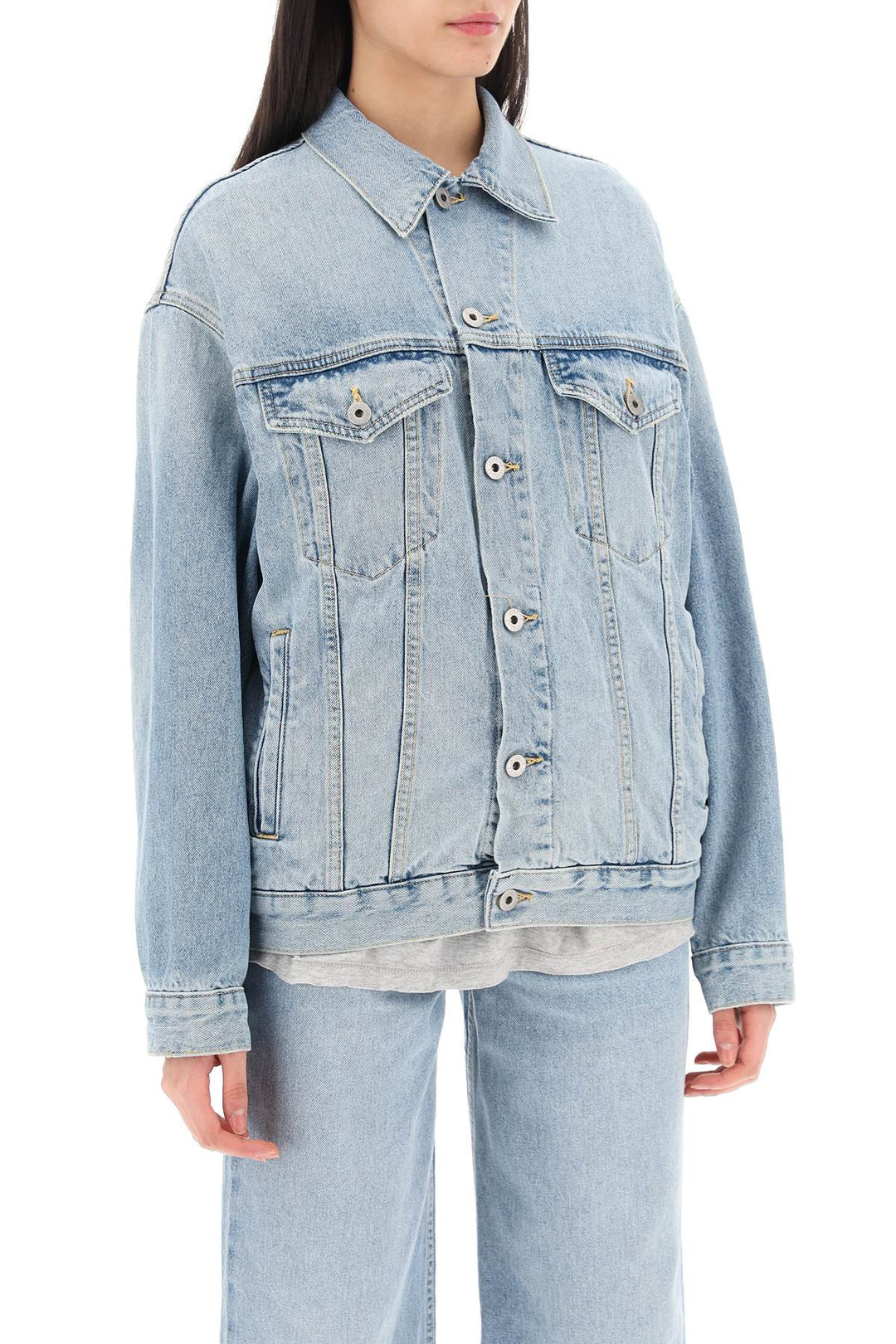 Oversized Denim Jacket - Interior - Women