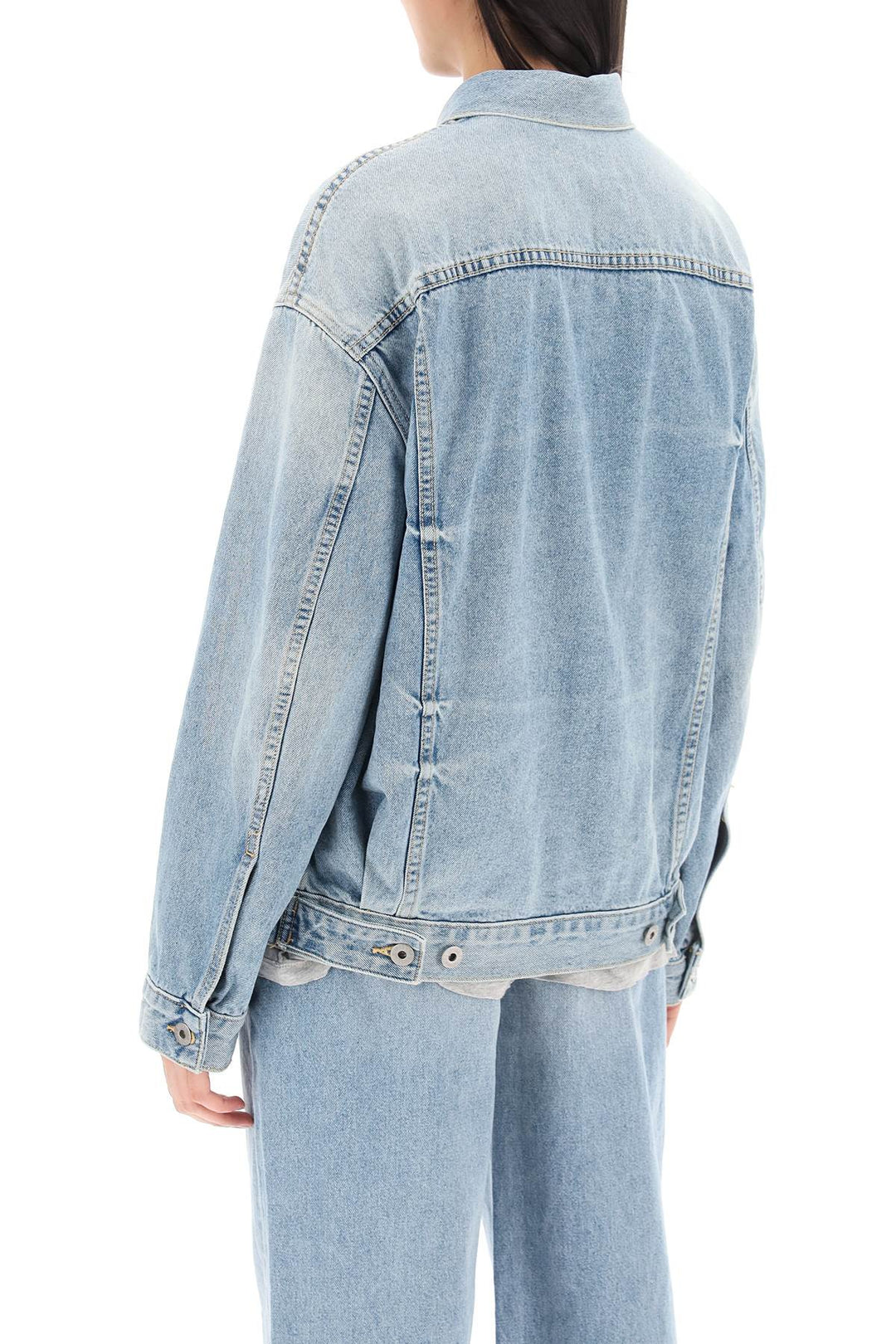 Oversized Denim Jacket - Interior - Women