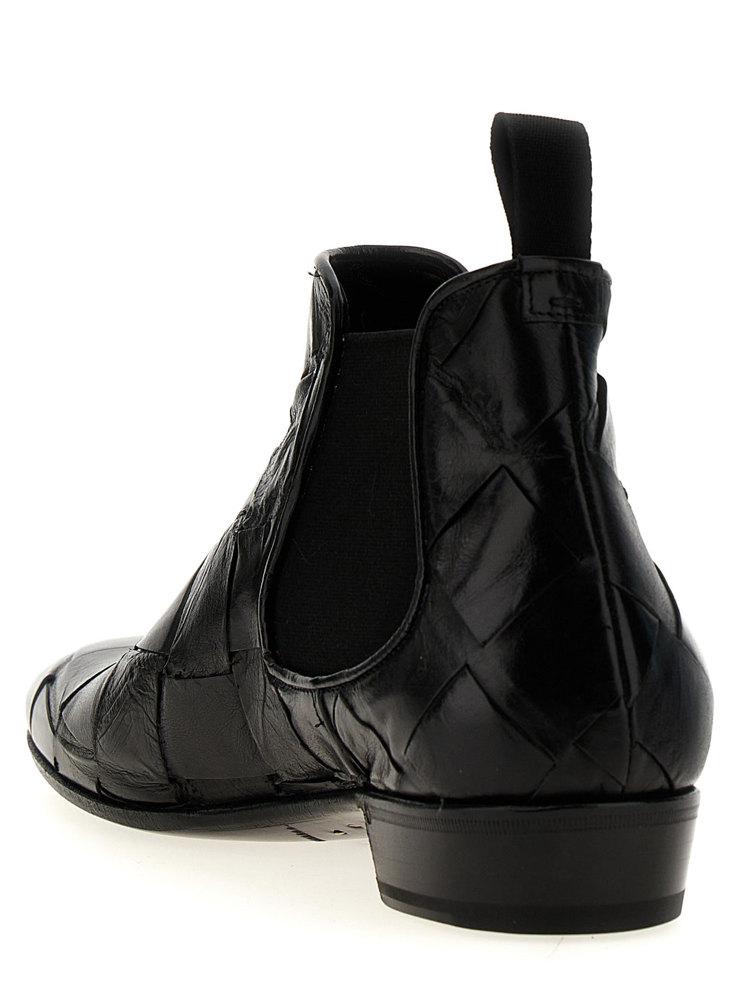 Braided Leather Ankle Boots Boots And Ankle Boots Black