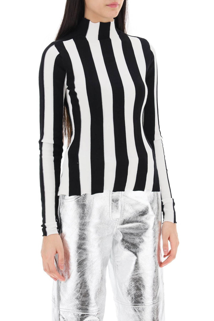 Ridley Striped Funnel Neck Sweater - Interior - Women