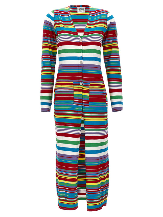 Striped Cardigan Sweaters And Cardigans Multicolor