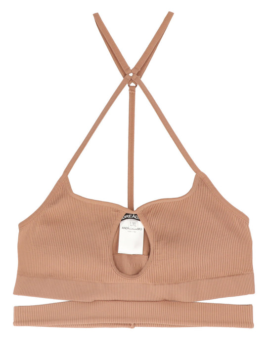 Ribbed Bra Underwear And Body Pink