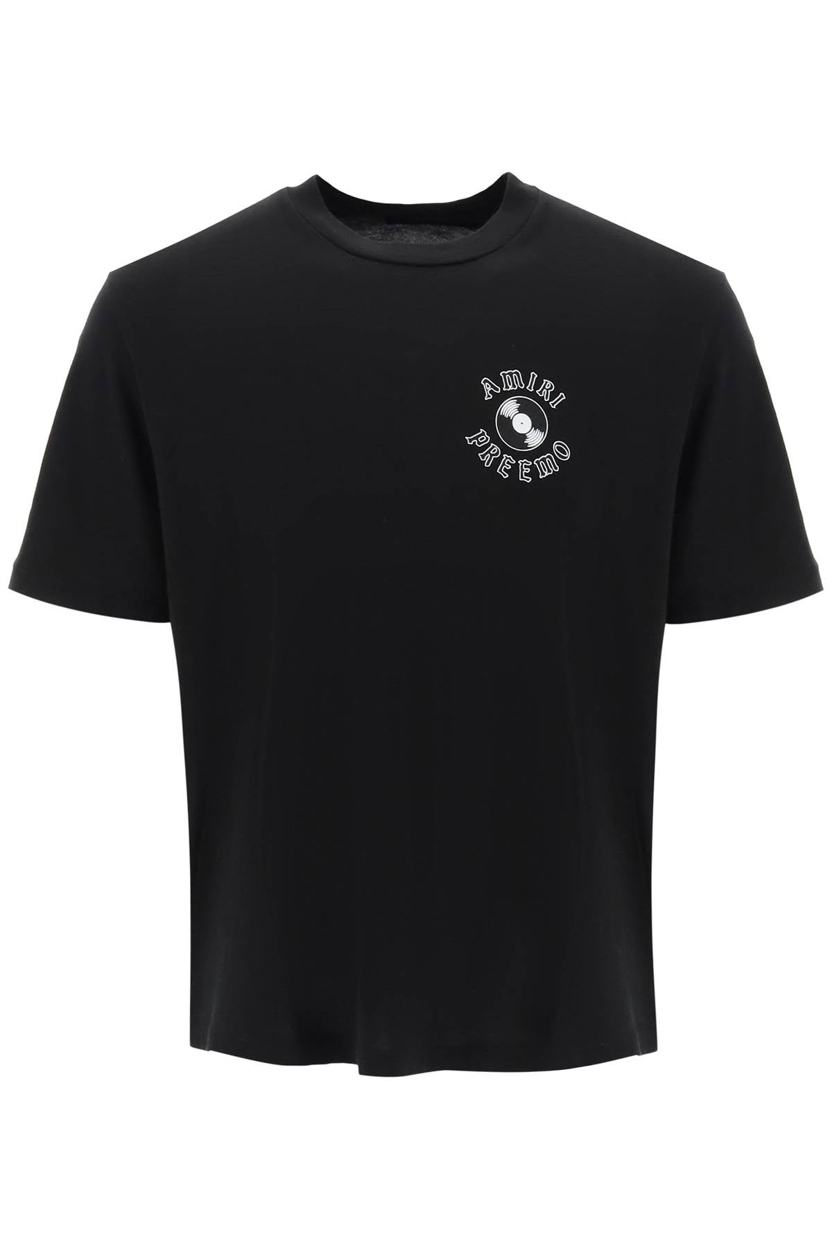 Shop Amiri Premier Record Crew Neck T Shirt In Black