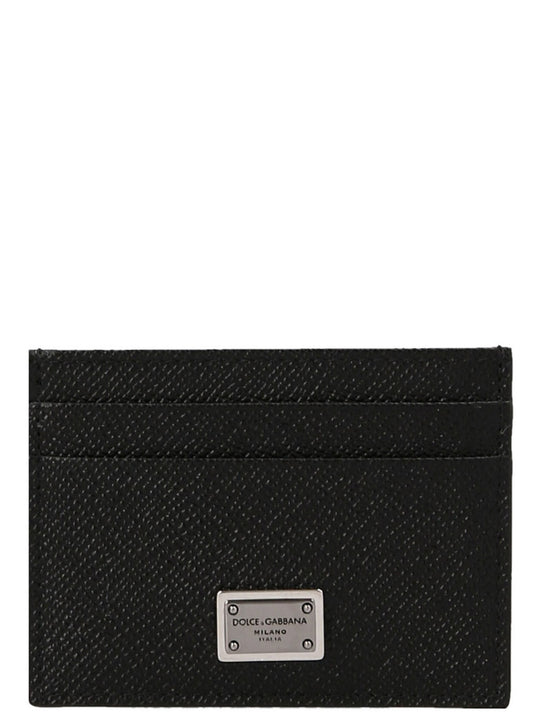 Logo Tag Card Holder Wallets And Card Holders Black