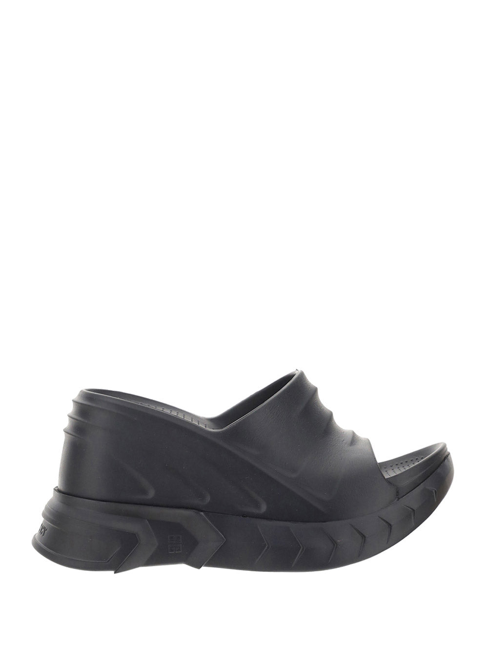Shop Givenchy Marshmallow Wedge Sandals In Black