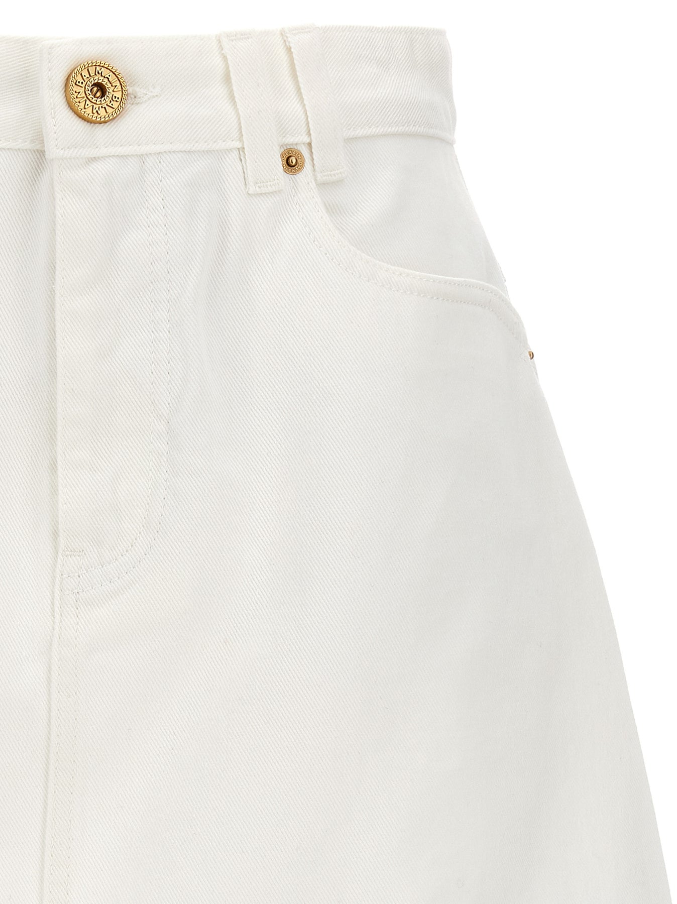 Shop Balmain Western Skirts In White