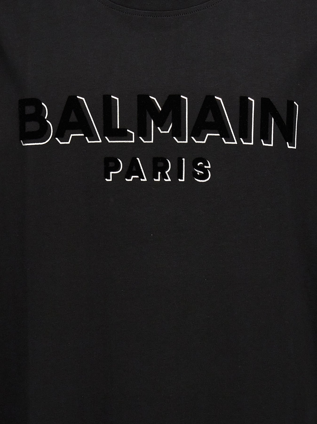 Shop Balmain Logo T-shirt Black