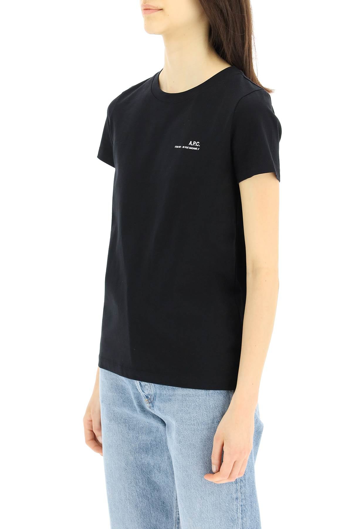 Shop Apc Item T Shirt In Black