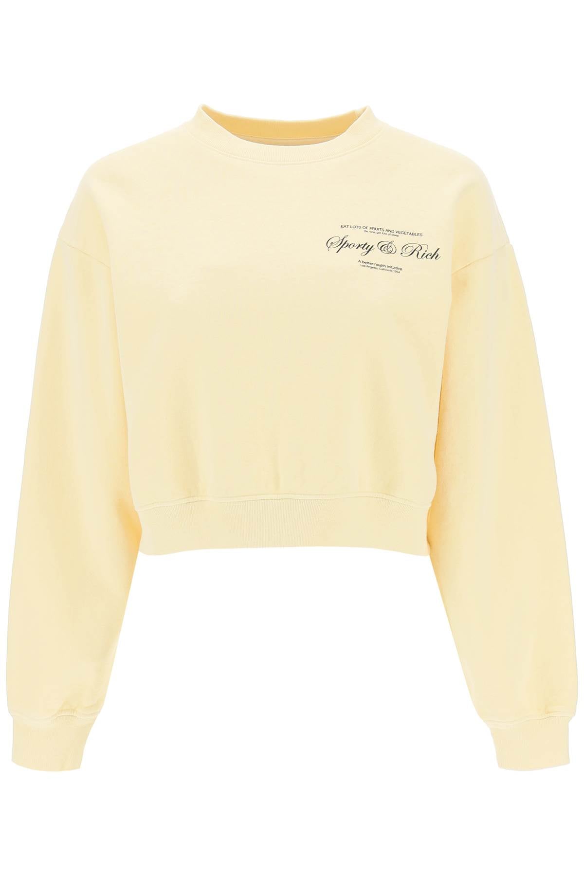 SPORTY AND RICH CROPPED SWEATSHIRT
