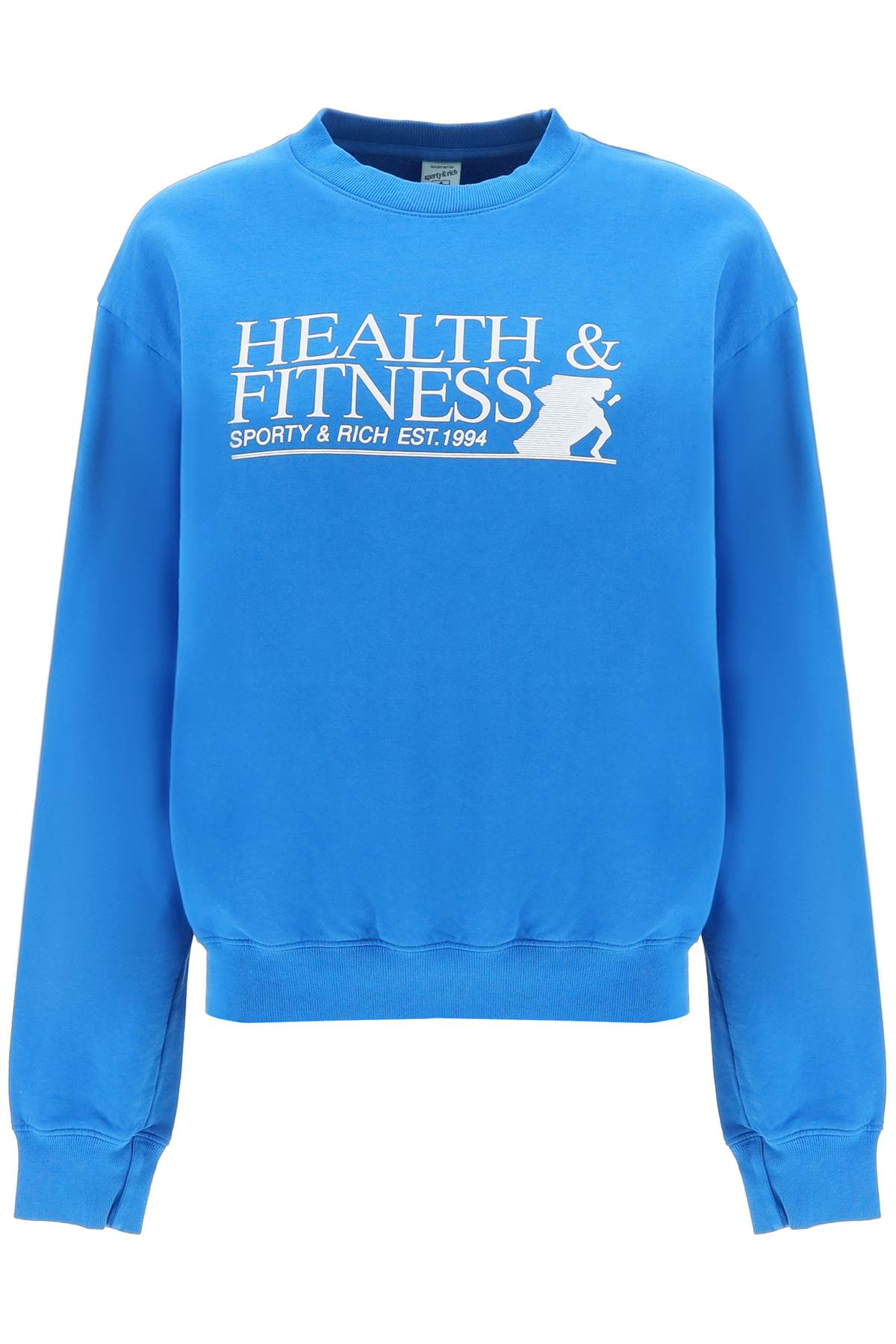 SPORTY AND RICH FITNESS MOTION CREW NECK SWEATSHIRT