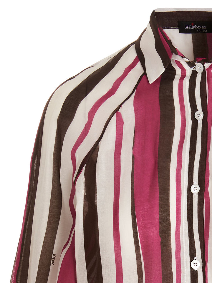 Kiton Camicia Righe Shirt and Blouse - Multicolor | b1673a70cb2df82ed60ca34dafc73bd835195d6c