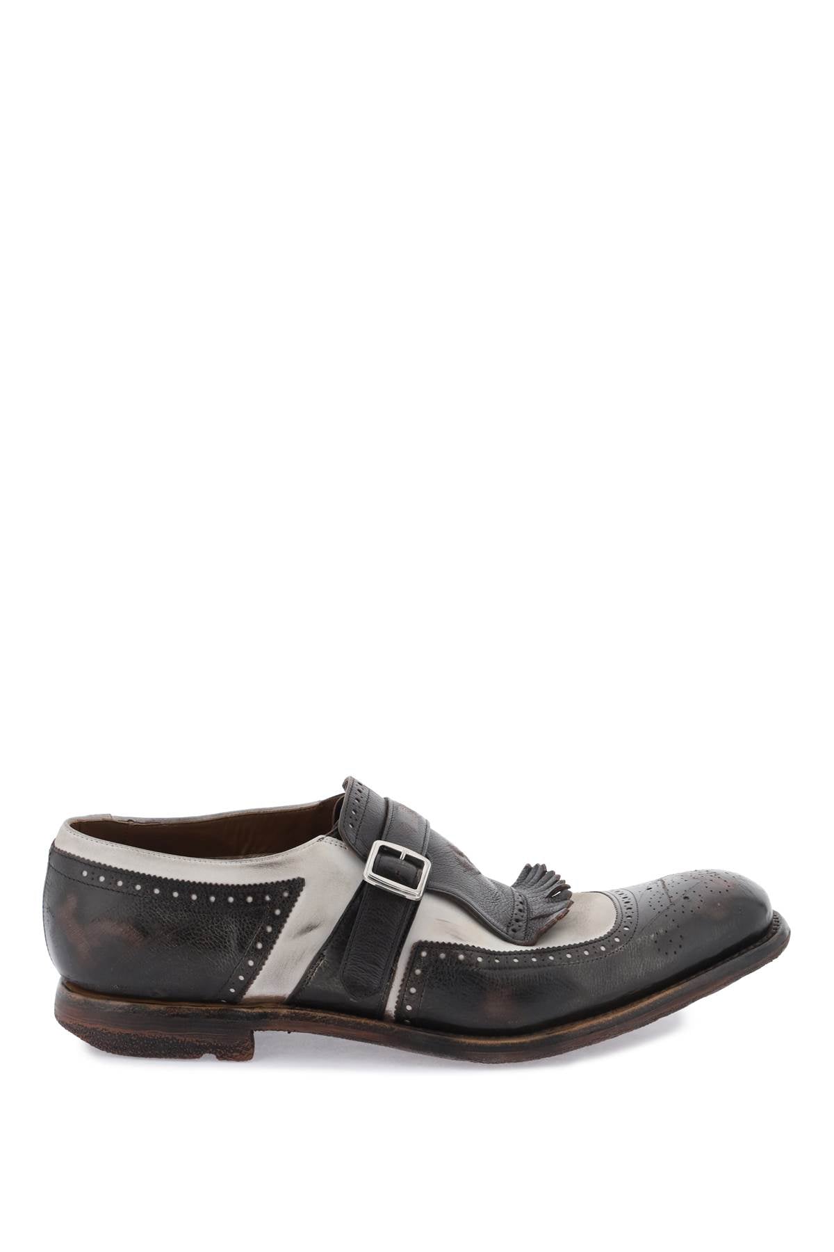 Shop Church's Shanghai Loafers In White, Brown