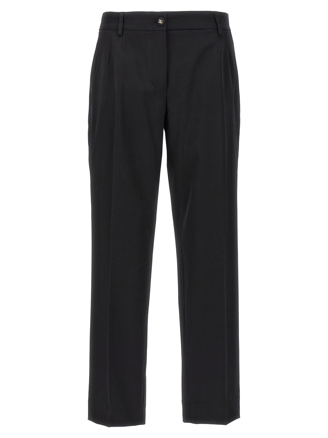 Dolce & Gabbana Wool Canvas Trousers Pants - Black | 9a8b75e2b78a8e36bb391e96f790de881ae78081