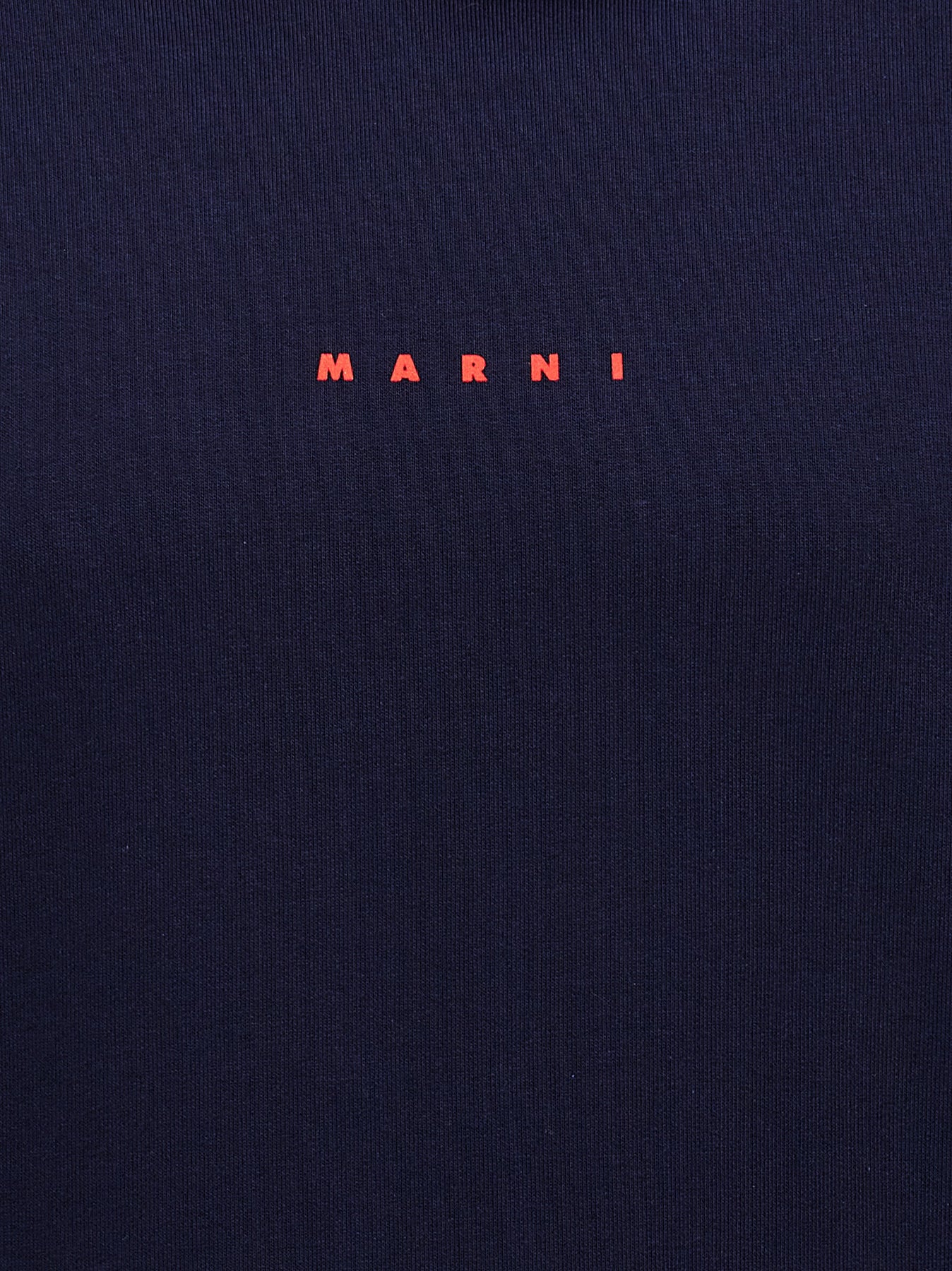 Shop Marni Logo Print Hoodie Sweatshirt