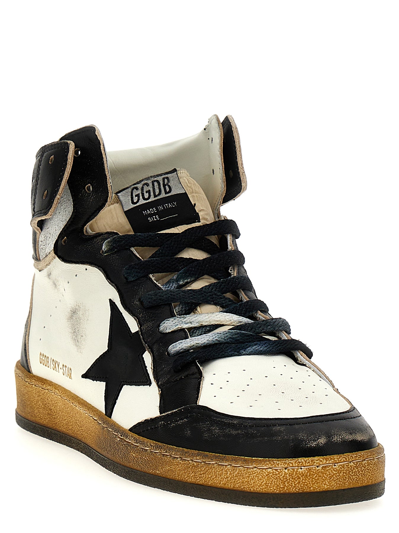 Shop Golden Goose Sky Star Sneakers White/black