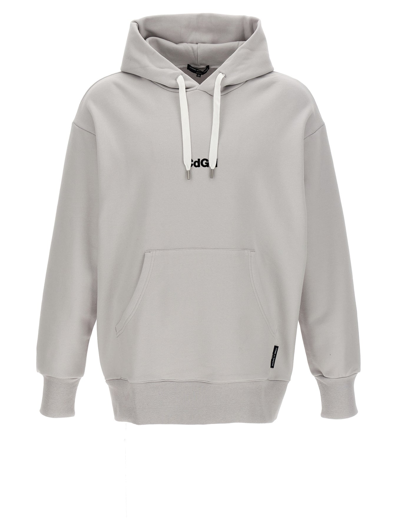 Shop Comme Des Garçons Homme Deux Logo Hoodie Sweatshirt Gray