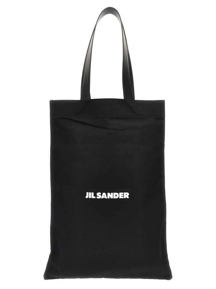 Jil Sander Flat Shopper Tote Bag - Black | a2a30f1a5ede77a8157e8499b9a4d1ffd828db45