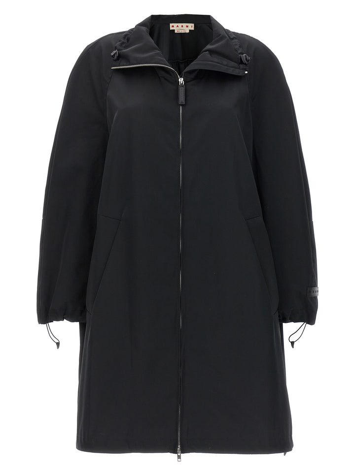 Marni Satin Parka Casual Jackets and Parka - Black | e387c2bc229f0b20aa35bb62ae1c8b0aa6723aca