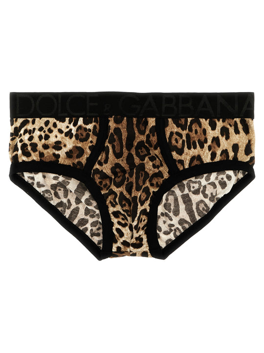 Animal Print Brief Intimo Multicolor