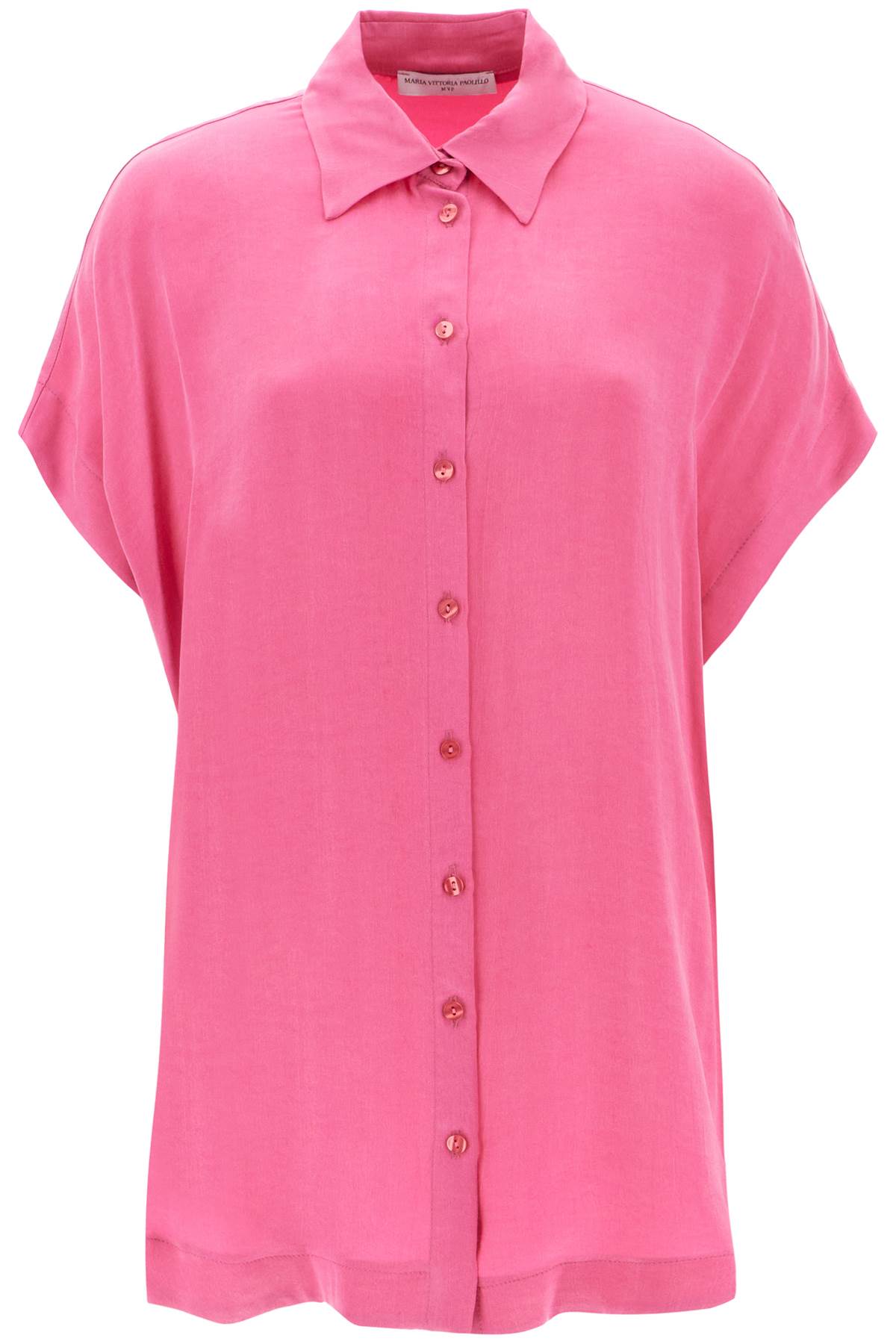 Shop Mvp Wardrobe 'santa Cruz' Short Sleeved Shirt In Fuchsia