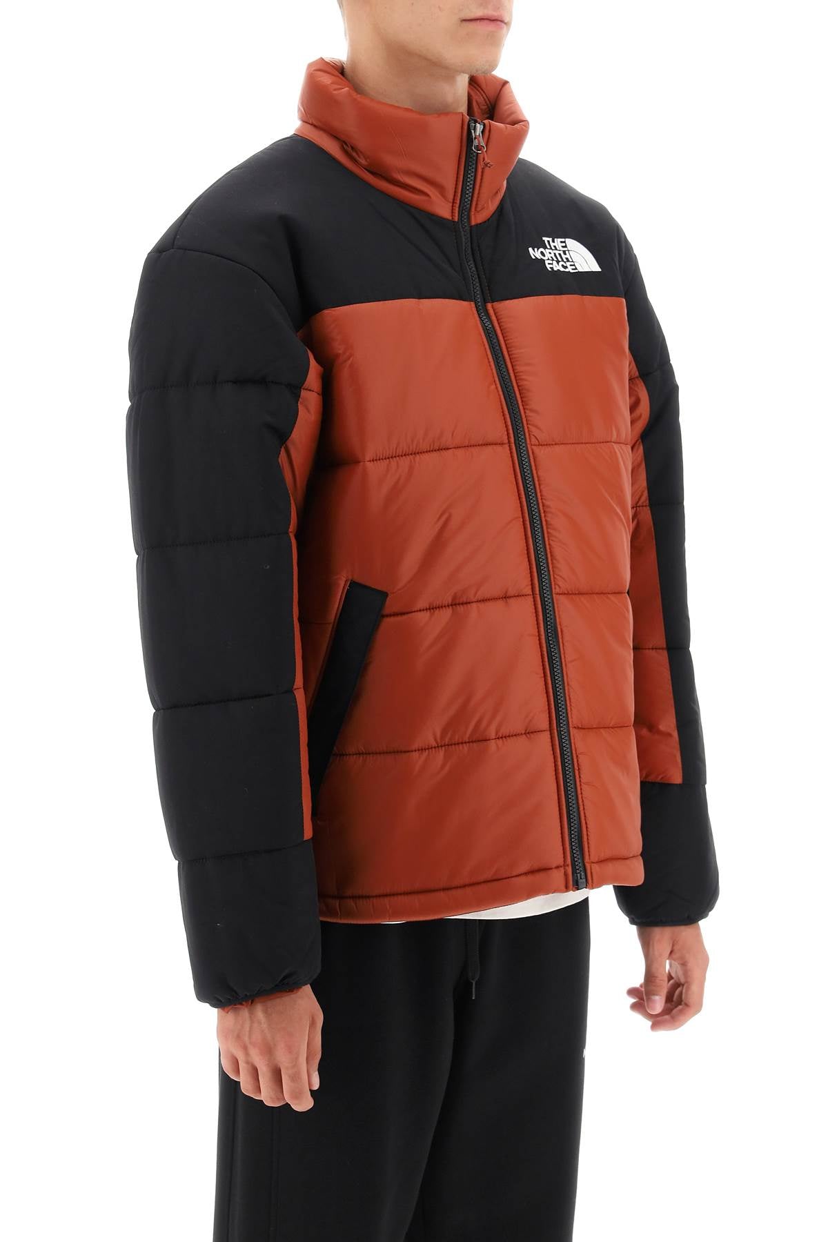 Shop The North Face 'himalayan' Light Puffer Jacket In Brown, Black