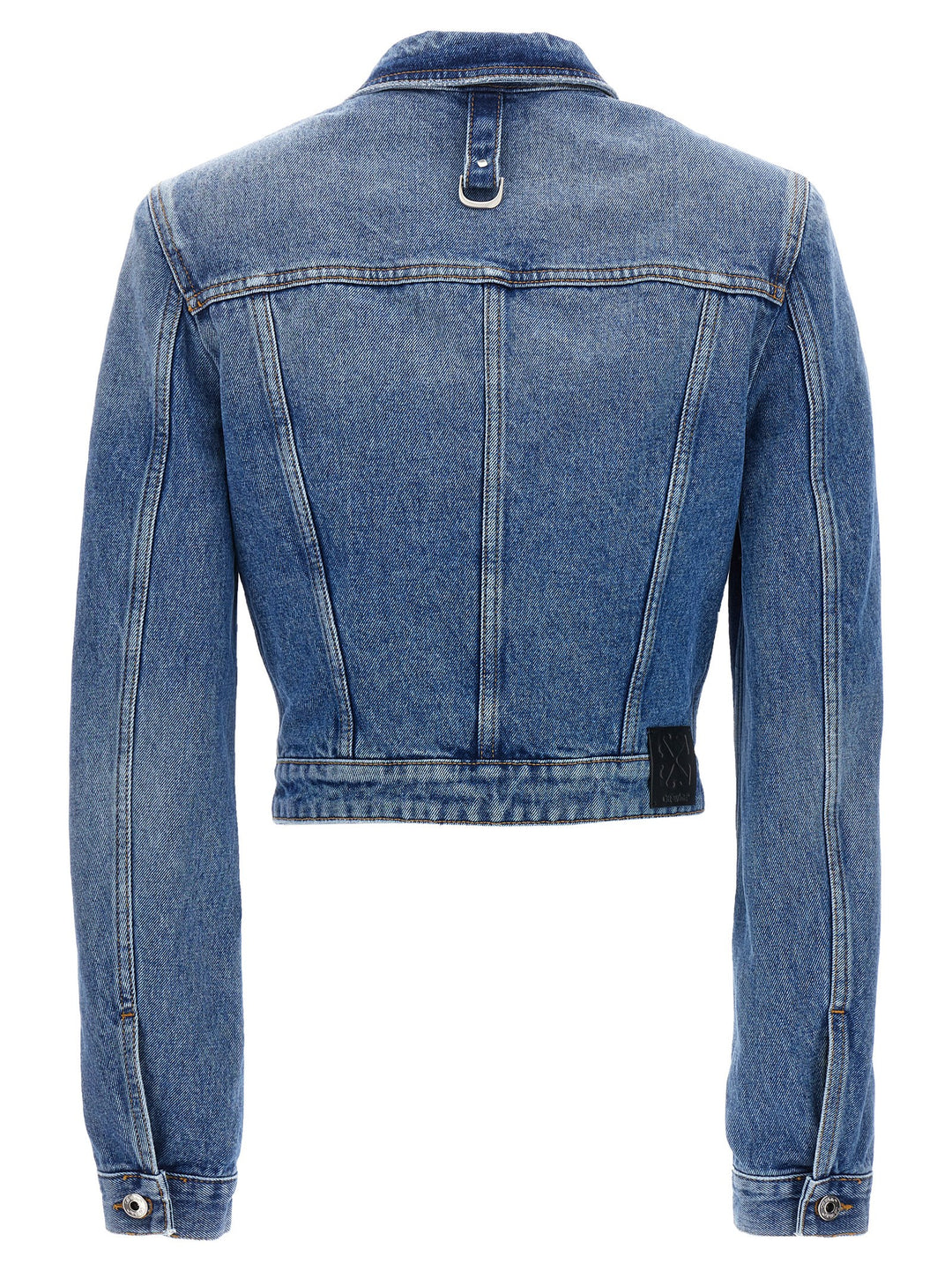 Off-White Cargo Crop Puffer Jackets - Blue | b87c8a65492541ec1f2ae226b04cb64643ff5c1a