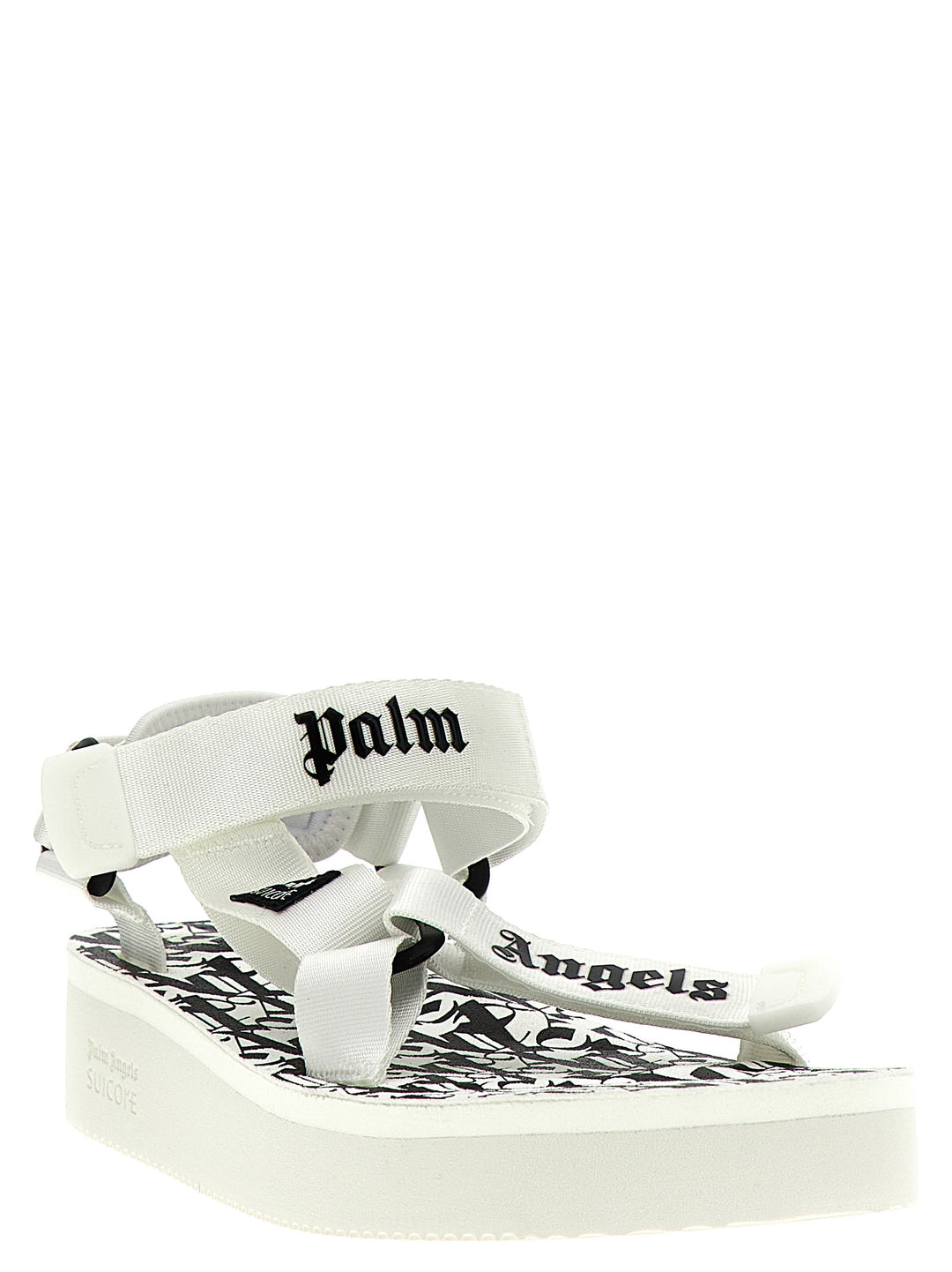 Palm Angels Depa Sandals - White/Black | ce297a2d705edb730f8f4e8be1c845bf42740b4b