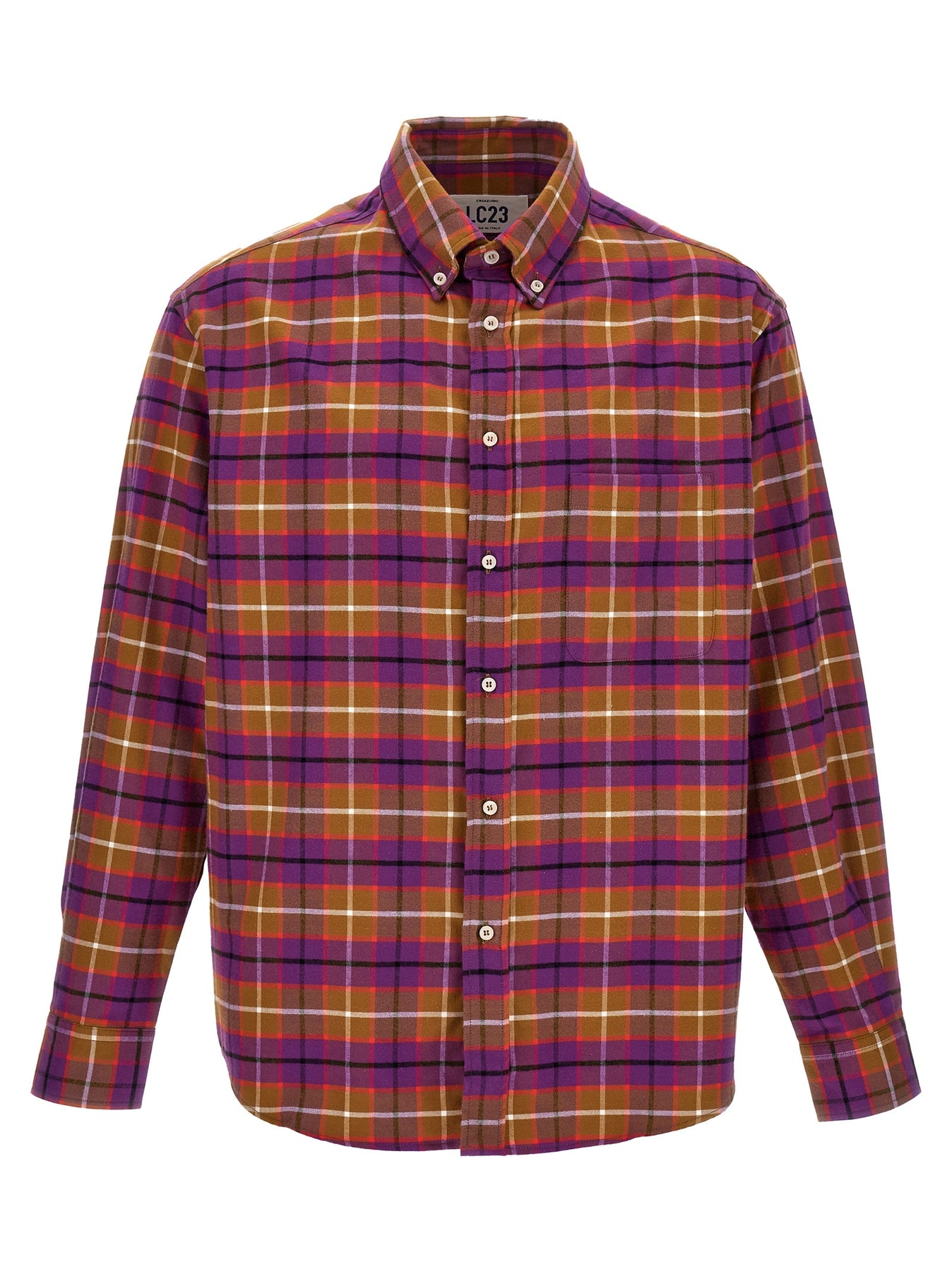 Shop Lc23 Check Flannel Shirt, Blouse Multicolor