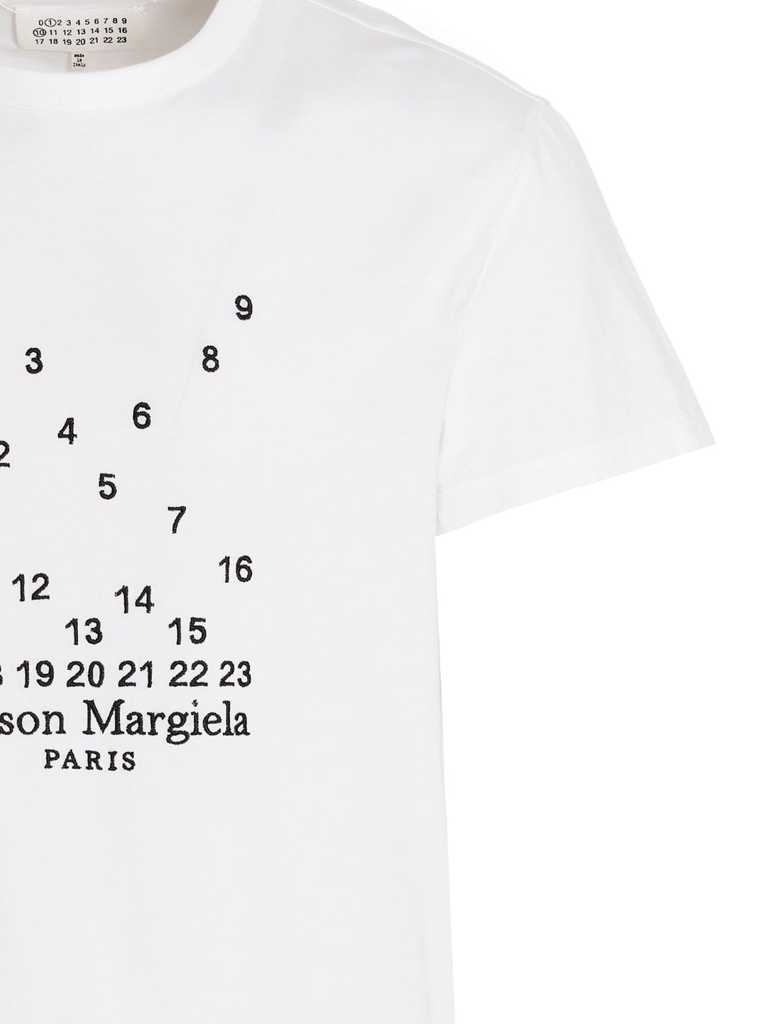 Maison Margiela Logo Embroidery T-shirt - White/Black | 7fc86b093697c998b19ba5375615bab24d994d64