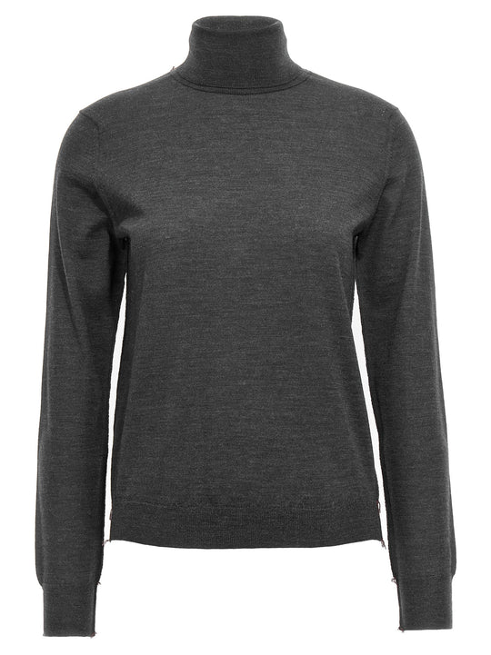 Stitching Sweaters And Cardigans Gray