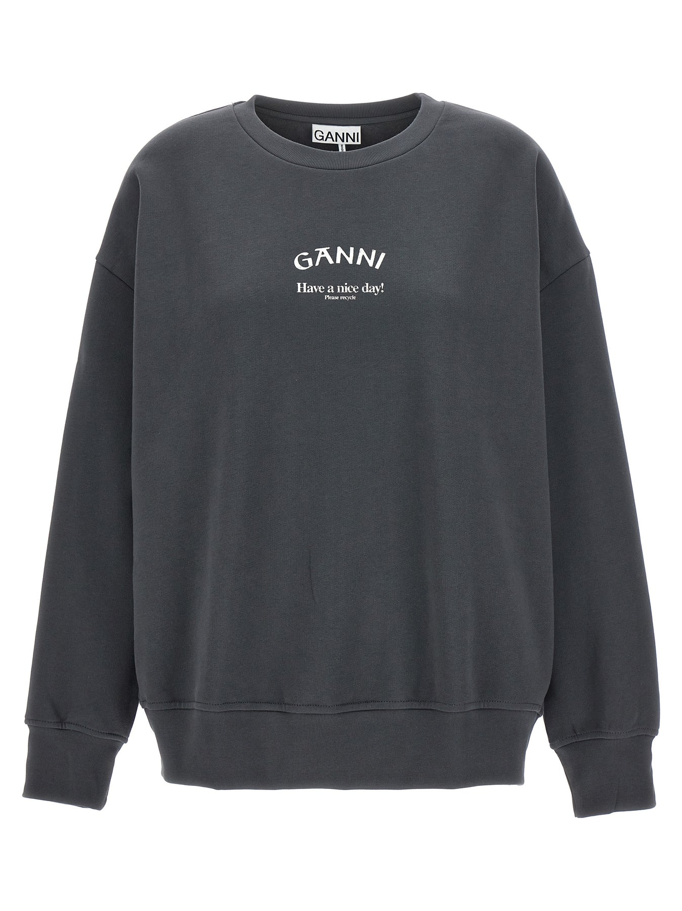 Shop Ganni Have A Nice Day! Sweatshirt