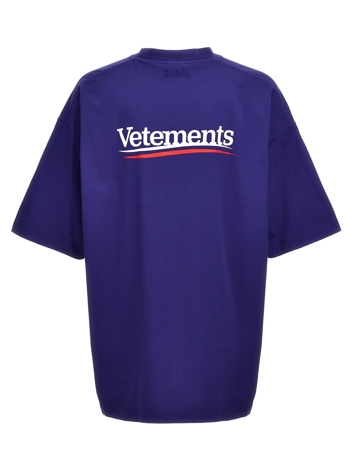Shop Vetements Campaign Logo T-shirt Blue