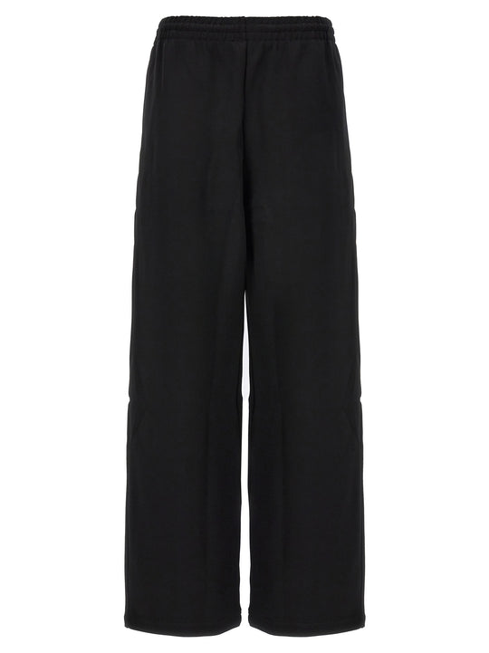 Semi Matte Track Pants Black