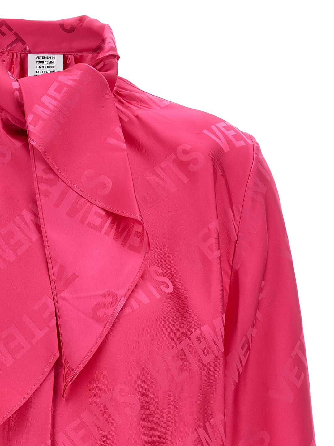 Vetements Monogram Shirt and Blouse - Fuchsia | 383c278c1447ba6a05692504d31821f226e22d00