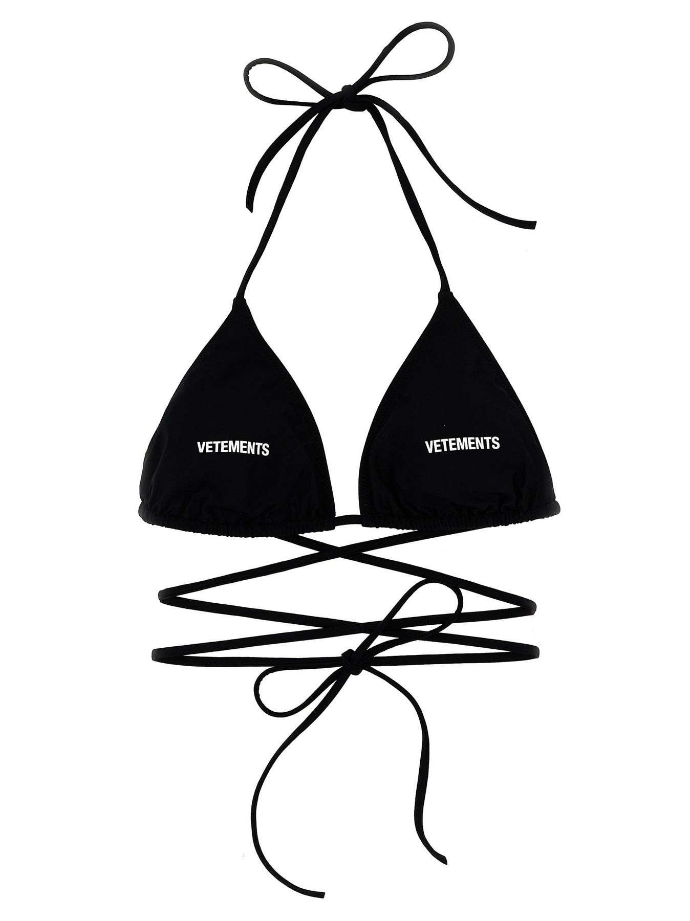 Shop Vetements Logo Beachwear Black