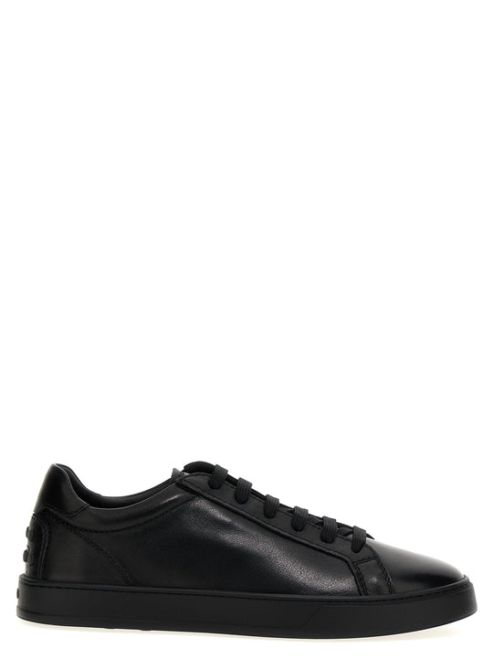 Leather Sneakers Black