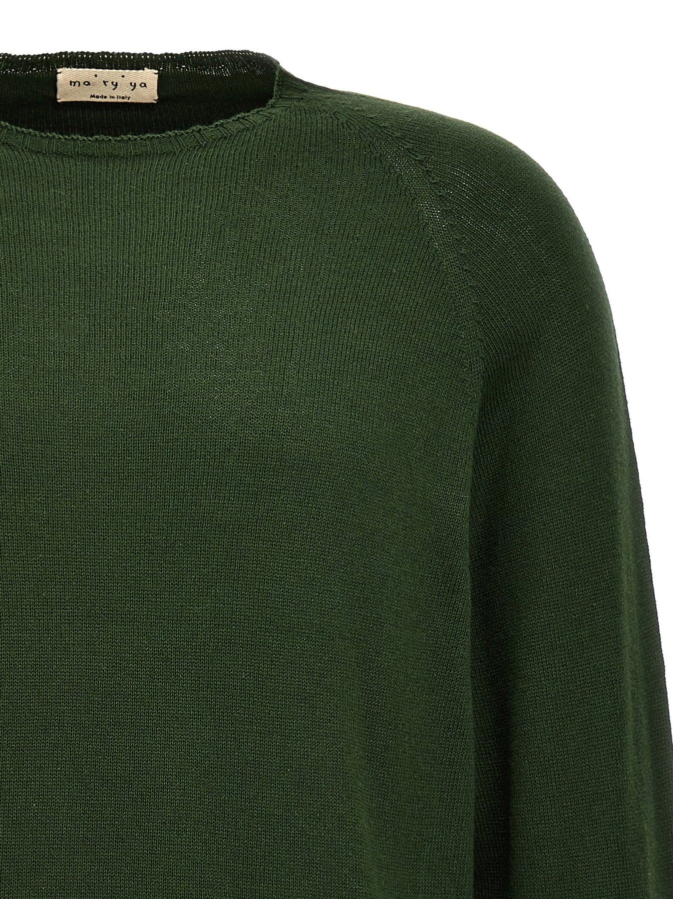 Crew-Neck Sweater Sweaters And Cardigans Green