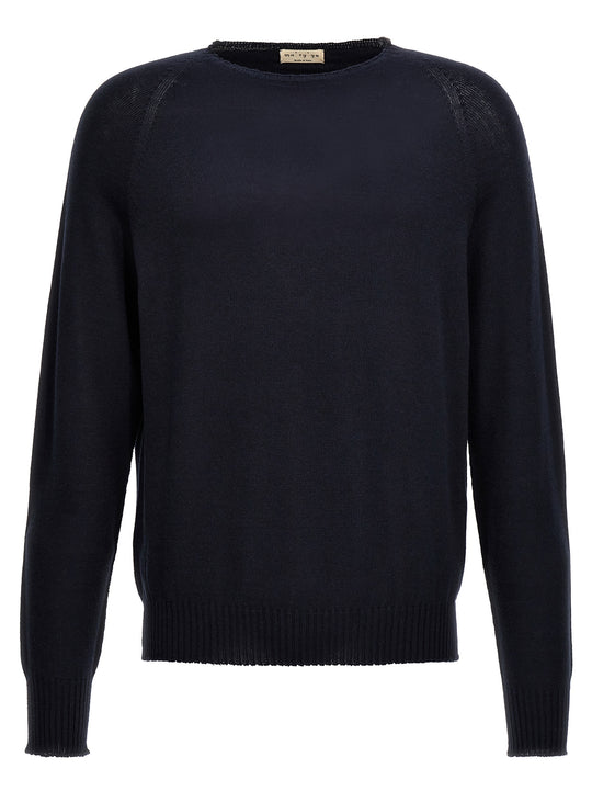 Crew-Neck Sweater Sweaters And Cardigans Blue