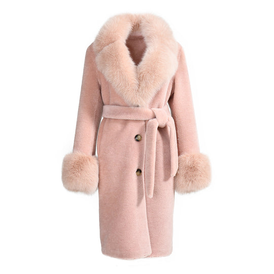 Chic Special Pink Wool Coat