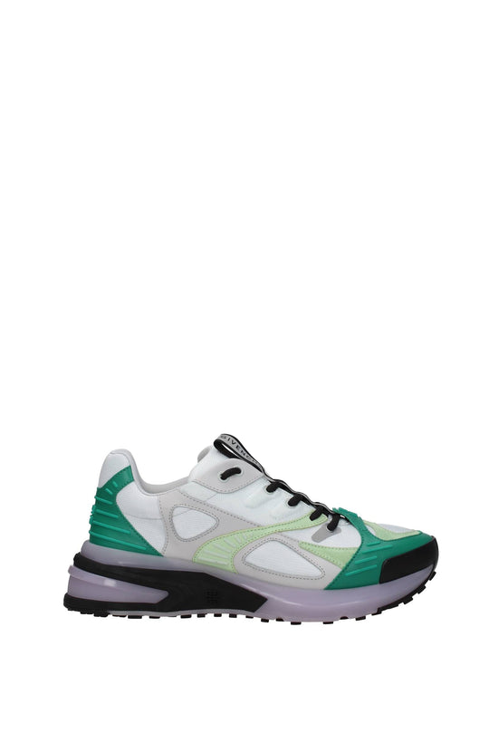Sneakers Fabric Gray Green